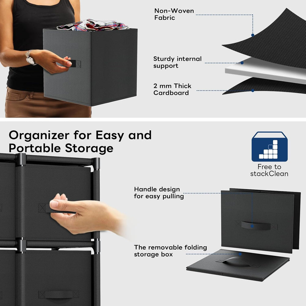 Mavivegue 9 Cube Storage Organizer, Closet Organizers and Storage, Cube Stora...