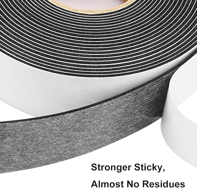 2 Rolls Weather Stripping Door Seal, Adhesive Closed Cell Weather Strip… - Image 3