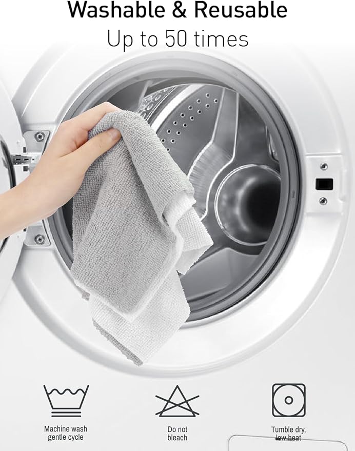 Fantasticlean Microfiber Cleaning Cloth Roll -75 Pack, Tear Away Microfiber - Image 6