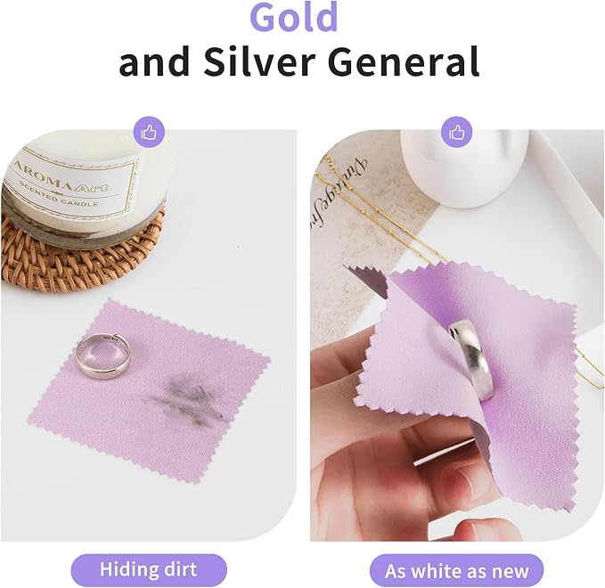 CATIFLIN 100pcs Premium Jewelry Cleaning Cloth, - Image 4