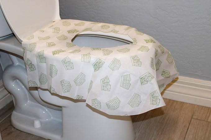 Happy Haven Toilet Seat Covers Disposable, Toddlers & Adults, Portable - Image 2