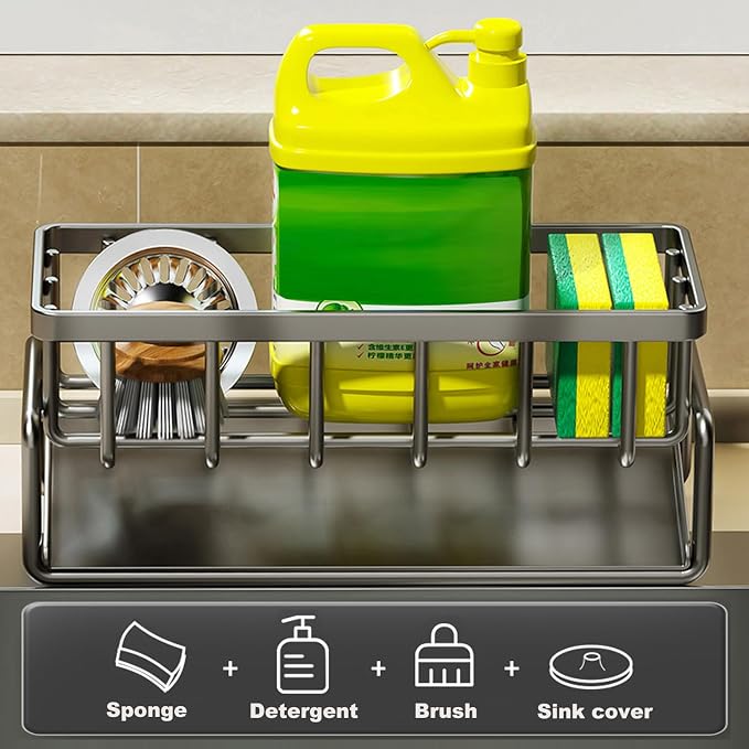 Sponge Holder for Kitchen Sink, Sink Caddy - Image 4