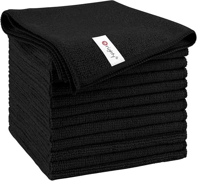 Orighty Microfiber Cleaning Cloth, 12 Pack Microfiber Towels by AllRightinOrighty