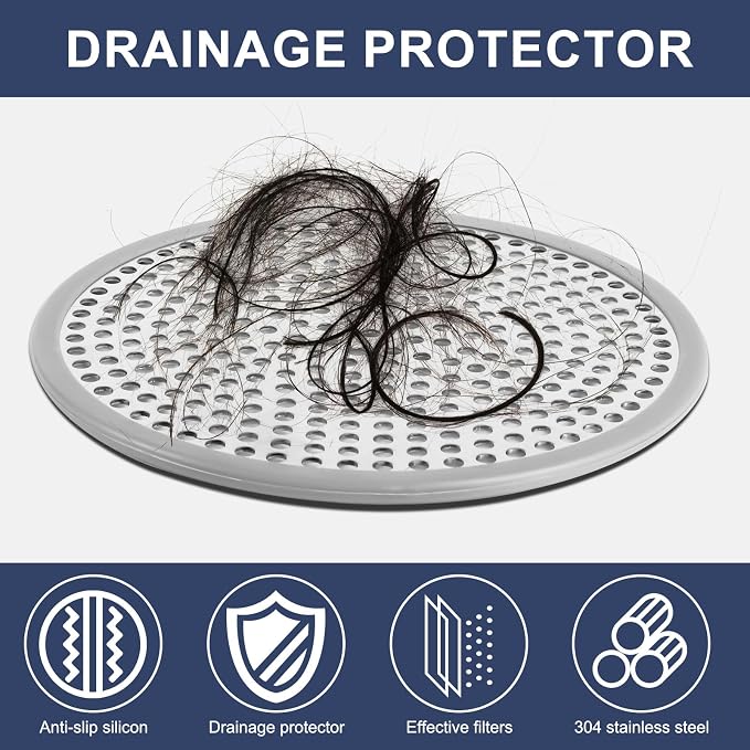 Heavy Duty Stainless Steel Drain Protector, Outside Diameter 4.75" Mesh Metal - Image 5