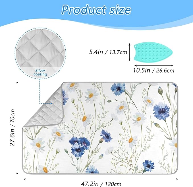 Ironing Mat Thickened Ironing Blanket Travel Portable Double-Side Using Ironing - Image 2