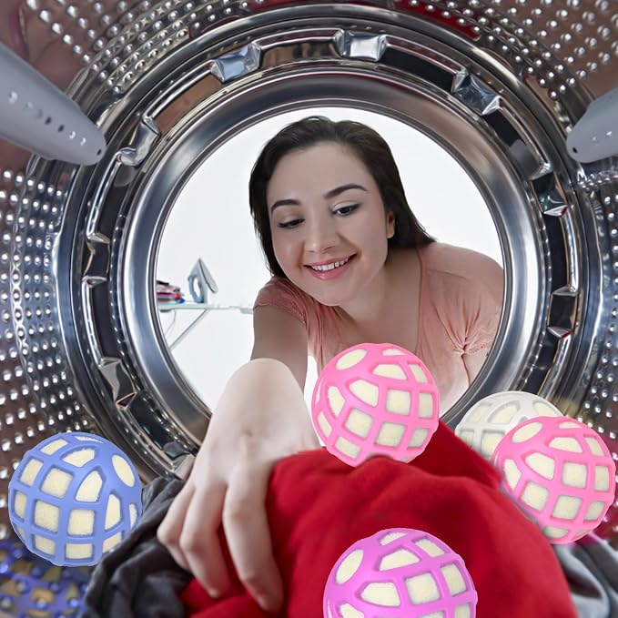 Dryer Balls – Patented Silicone Guard, Natural Wool Core, Super Anti-Tangle & - Image 3