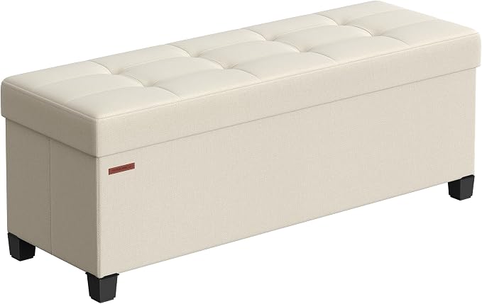 SONGMICS Storage Ottoman Bench, Foldable Foot Rest by SONGMICSbySONGMICSHOME