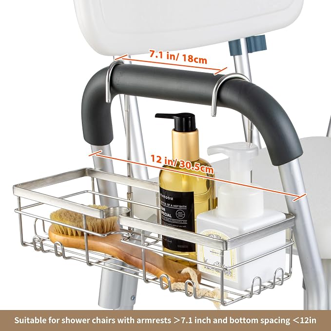DELLAN Hanging Shower Caddy, Shower Rack - Image 7