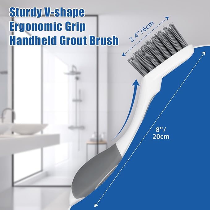 Qaestfy Grout Brush with Long Handle - Image 3