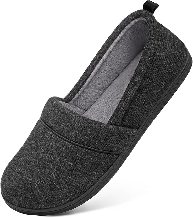 HomeTop Women's Comfy Loafer Slippers Lightweight Memory Foam Non-slip Indoor by HomeTop