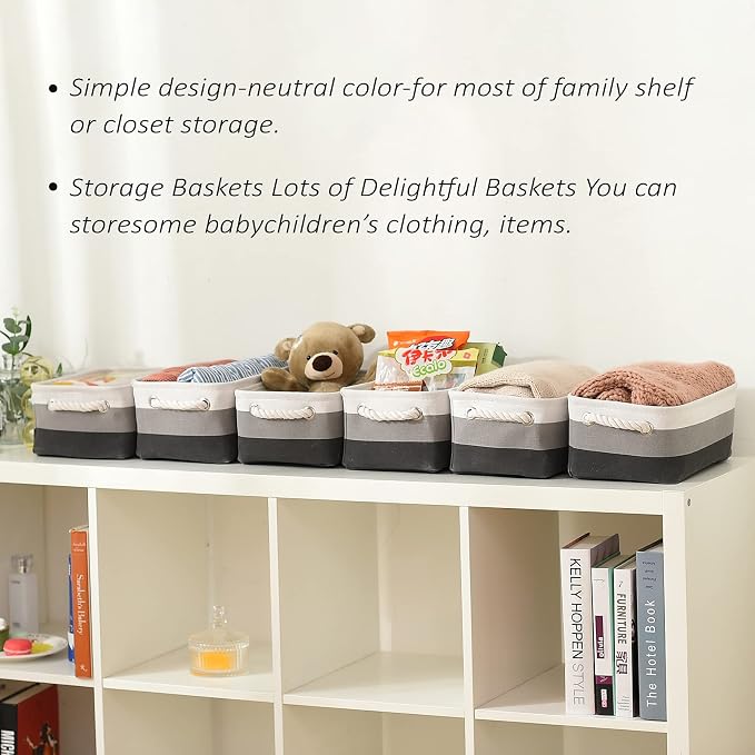 TcaFmac Small Fabric Storage Baskets - Image 3