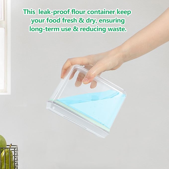 3 Pack Flour and Sugar Storage Containers - Image 6