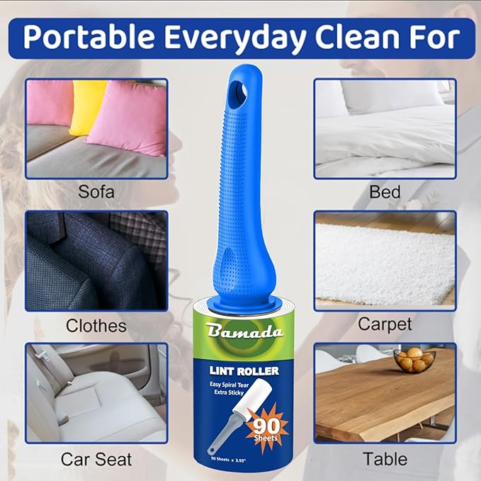 Sticky Lint Roller for Pet Hair: Lint Remover for Dog Cat Hair Mega Value Set - Image 7