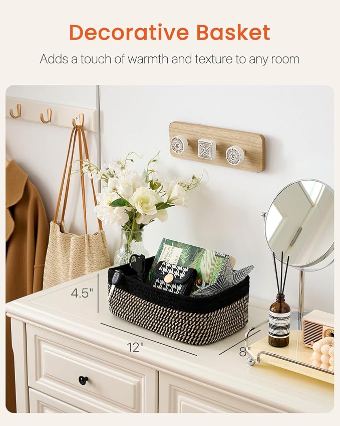 Small Woven Basket, Storage Basket - Image 2