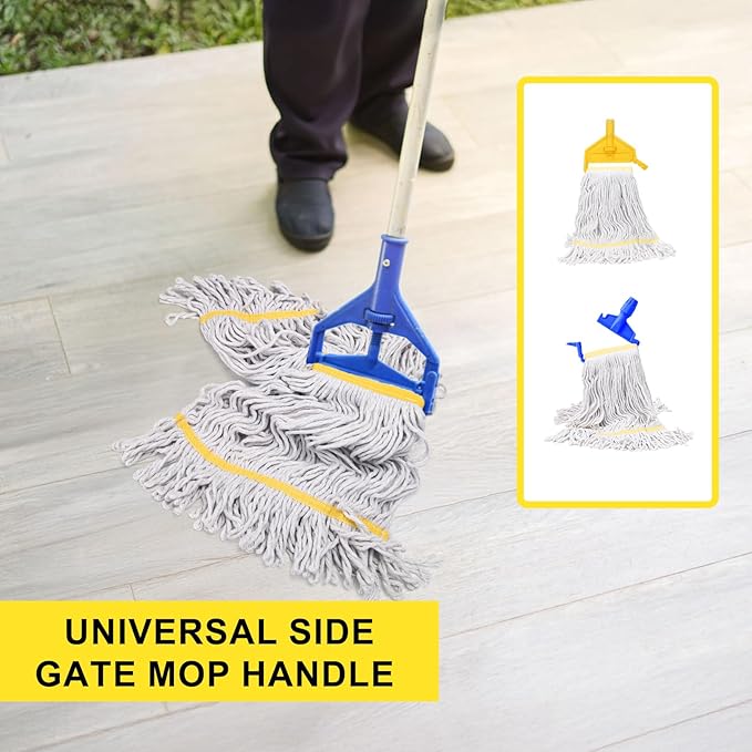 KeFanta 3 Pack Heavy Duty Commercial Mop Head Replacement, Wet Industrial - Image 4