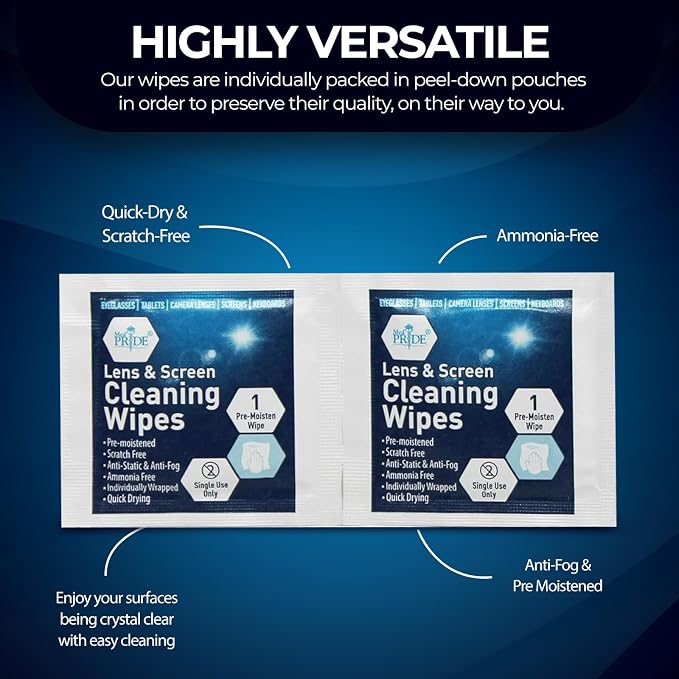 MED PRIDE Lens and Screen Cleaning Wipes - Image 3