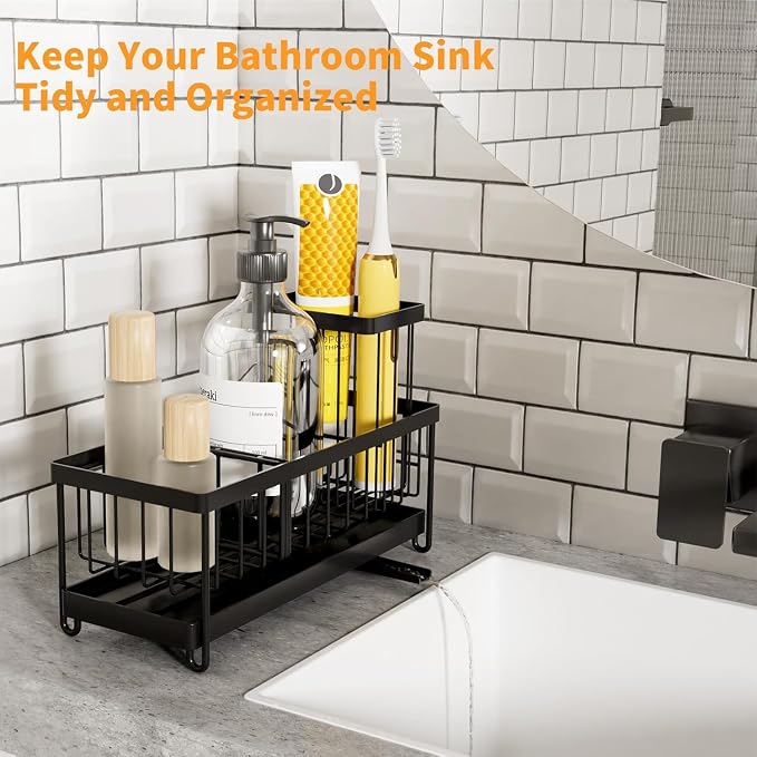 Sponge Holder for Kitchen Sink, Stainless Steel Sink Caddy - Image 2
