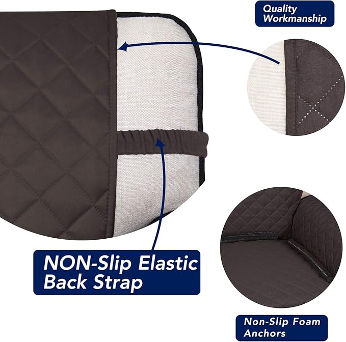 PureFit Reversible Quilted Sofa Cover, Water Resistant Medium Slipcover - Image 3