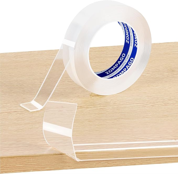 Clear Soft Corner Protectors for Furniture Strip, 1.2in x9.84FT, Sharp Edge & by ZOMPAGOTape