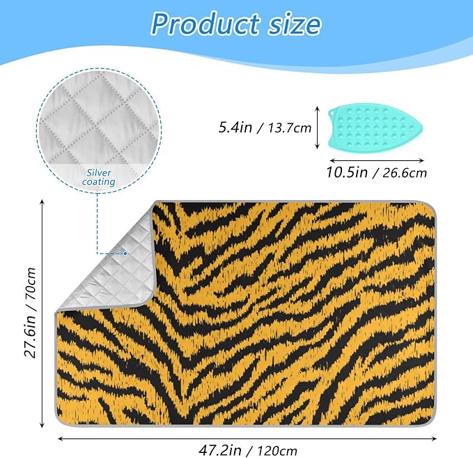 Classical Tiger Skin Print Ironing Mat - Image 2