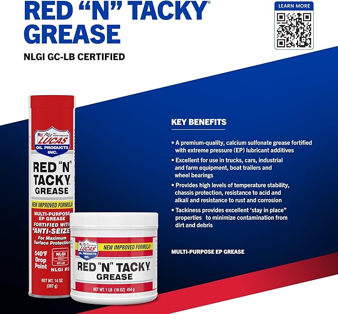 Lucas Oil 10005 Red N Tacky Grease - Image 4