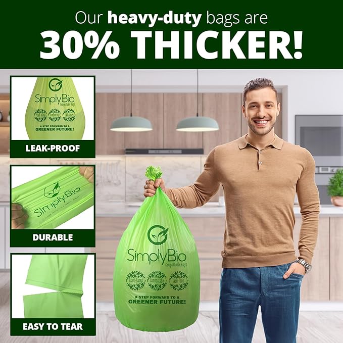 10-13 Gallon Compostable Trash Bags - Image 4