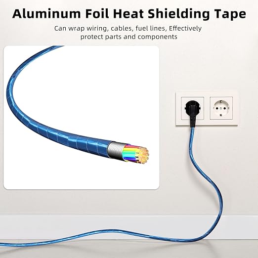 Zonon 2 Rolls Aluminum Foil Tape Heat Shield Tape Barrier Adhesive Reflective - Image 7