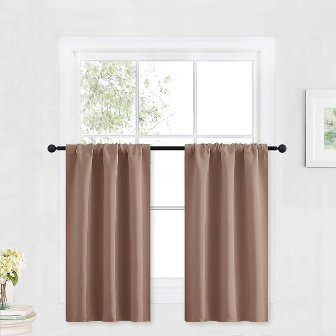 RYB HOME Blackout Small Window Curtains by RYBHOME