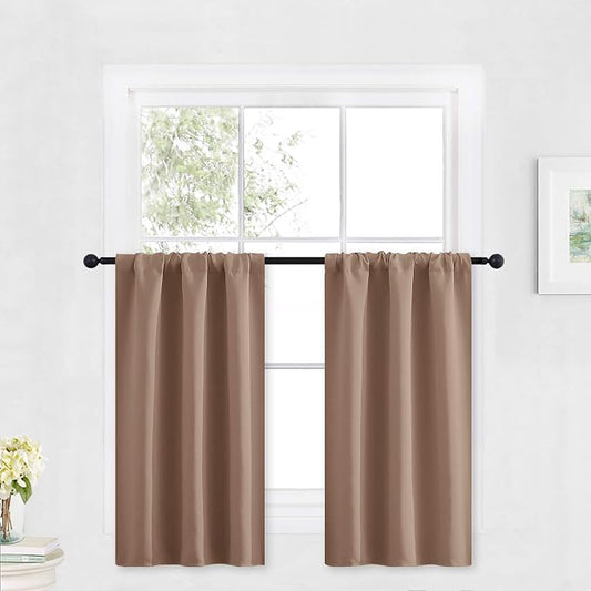 RYB HOME Blackout Small Window Curtains by RYBHOME