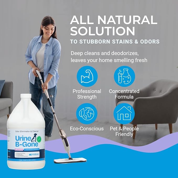 KINZUA ENVIRONMENTAL Urine B-Gone, Professional Enzyme Odor Eliminator & Pet - Image 4
