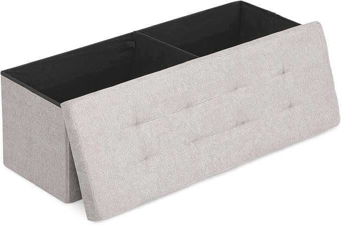 Athena Collection 43" Storage Ottoman Bench Folding Bench by AthenaCollectionFurniture
