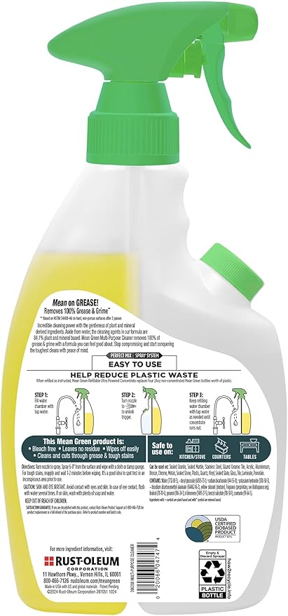 Mean Green Refillable Ultra Powered CONCENTRATE Multi Purpose Cleaner, Citrus & - Image 2