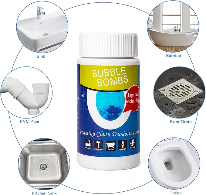 4pcs Bubble Bombs Drain Cleaner, Quick Dredge Pipeline, Powerful Sink Drain - Image 2