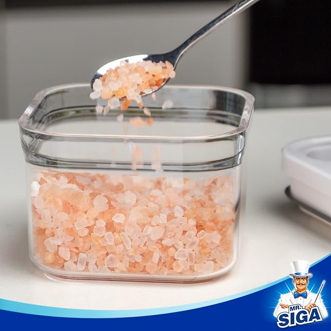 MR.SIGA 4 Pack Airtight Food Storage Container Set, BPA Free Kitchen Pantry - Image 4