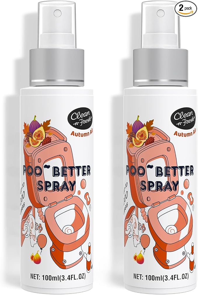 Clean-n-Fresh Toilet Spray, Autumn Air, Bathroom Odor Deodorizer, Air Fresheners by Clean-n-Fresh