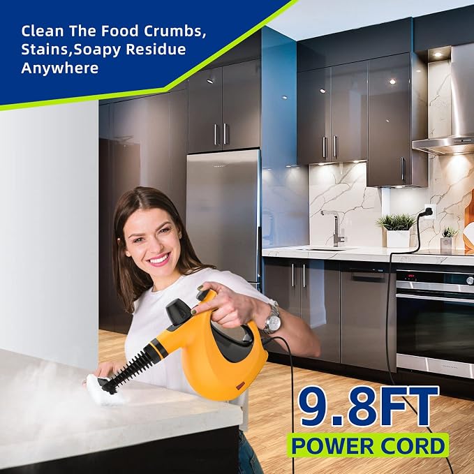 Handheld Steam Cleaner, Pressurized Multi-Surface Steam Cleaner - Image 6