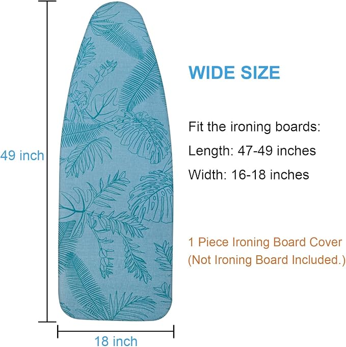 Ironing Board Cover for 18" x 49", Extra-Wide Pad - Image 9