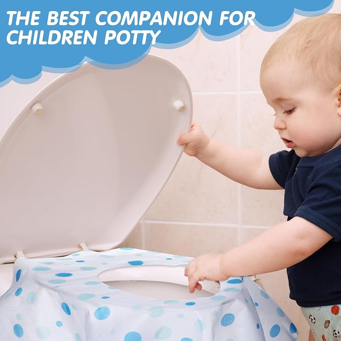 50 Packs Disposable Toilet Seat Covers Extra Large Individually Wrapped - Image 5