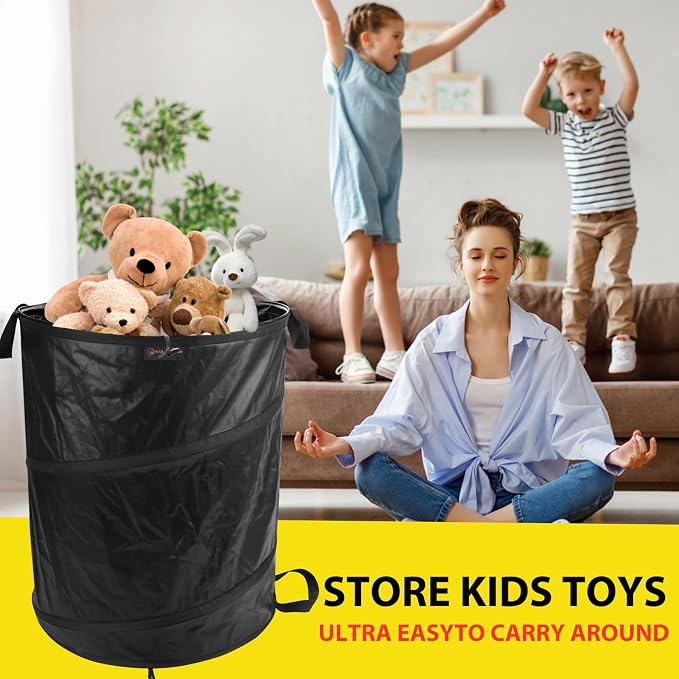 YUDI & GARDEN 45 Gallon Collapsible Garden Bag｜Collapsible Trash Can｜Camping - Image 8