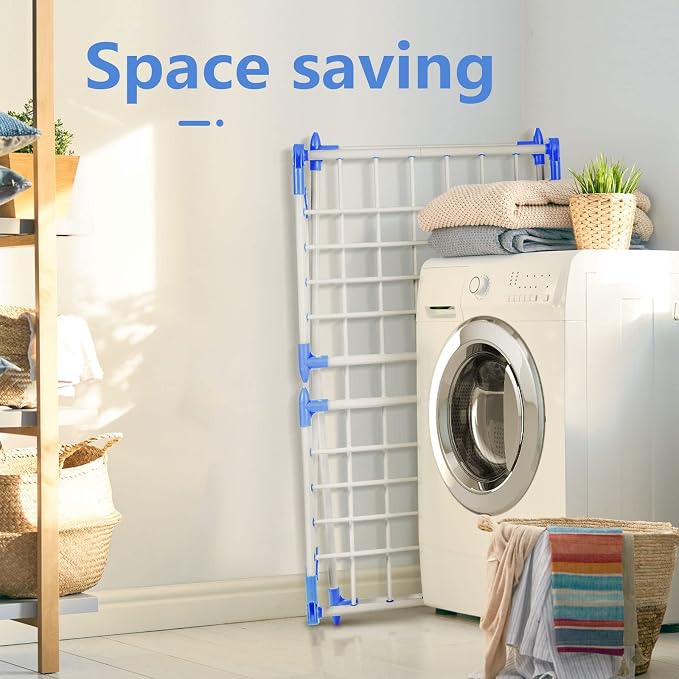 Clothes Drying Rack, Gullwing Laundry Rack, Collapsible, Space-Saving Laundry - Image 7
