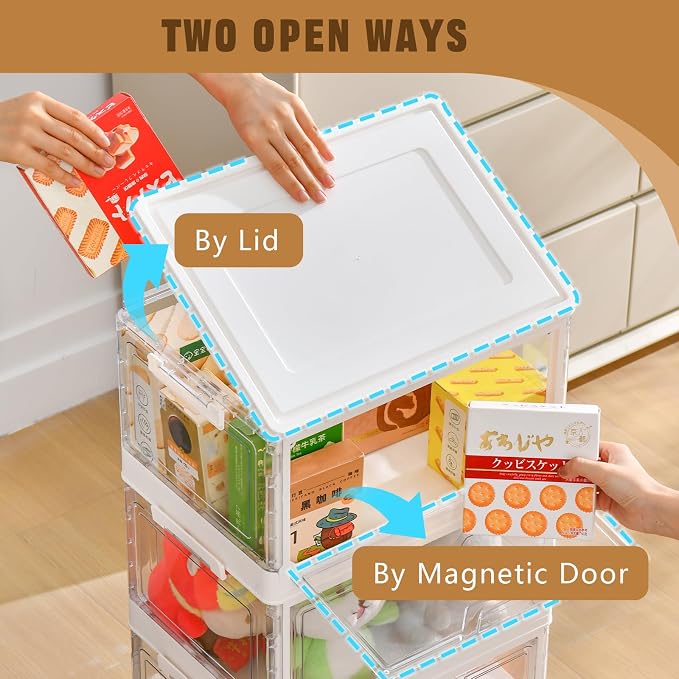 Stackable Plastic Storage Bins - Image 6
