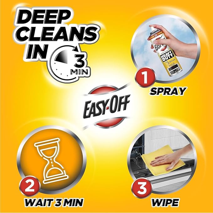Easy Off Heavy Duty Oven Cleaner Spray, Removes Grease - Image 4
