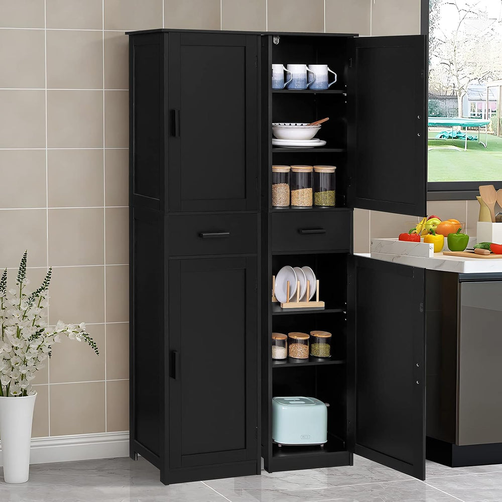 usikey 67'' Tall Storage Cabinet with 4 Shelves & 2 Doors, Bathro...