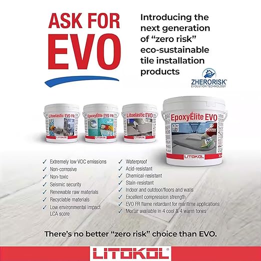 Tile Doctor EpoxyElite EVO 11 lbs./5 kg. Bucket of Litokol Beige 3 Epoxy Tile - Image 9