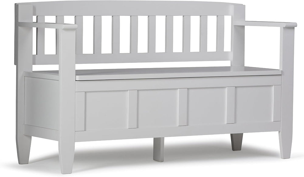 SIMPLIHOME Colton 42" Wide Solid Mango Wood Bench in Natural