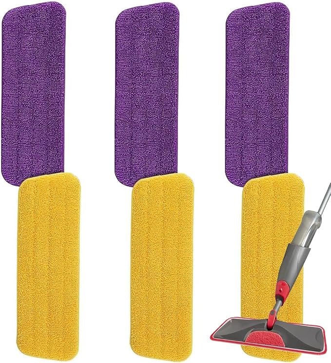 16.5 inch Microfiber Mop Pads for Rubbermaid Reveal Spray Mop and Any 16.5" by Sgizoku