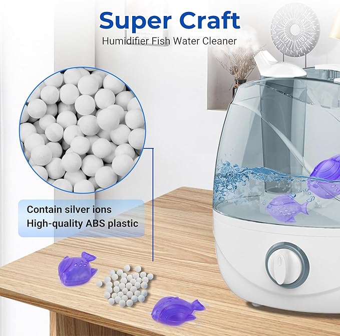 Funmit 12 Pack Universal Humidifier Cleaner Fish Compatible - Image 2