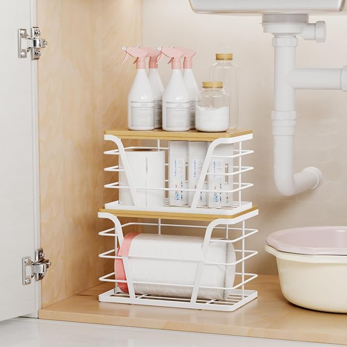 2 Pack Stackable Laundry Room Organization and Storage, Laundry Room Decor and - Image 4