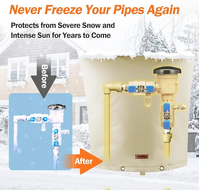 Backflow Preventer Pipe Insulation Cover - Image 3
