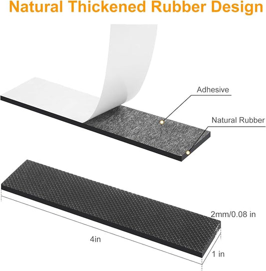 CHUNZEXI Non Slip Furniture Pads 12 PCS 4" x 1", Self Adhesive Rubber Grippers - Image 2